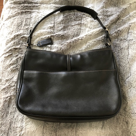Black Leather Coach Bag - Picture 3 of 3